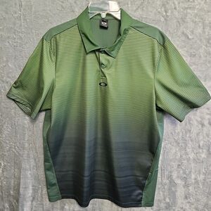 Oakley Men's polo shirt Green L short sleeve